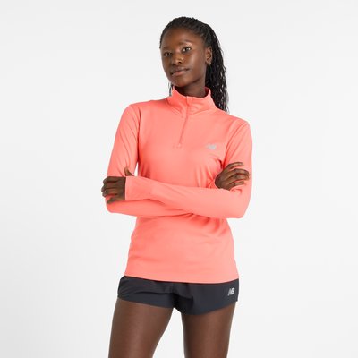 Sport Essentials Space Dye Quarter Zip col montant manches longues ESSENTIALS. NEW BALANCE