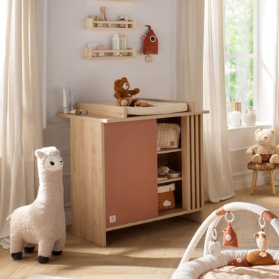 Commode porte et niches avec plan à langer amovible SAUTHON