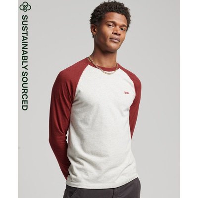 Haut de baseball à manches longues Essential en coton bio SUPERDRY