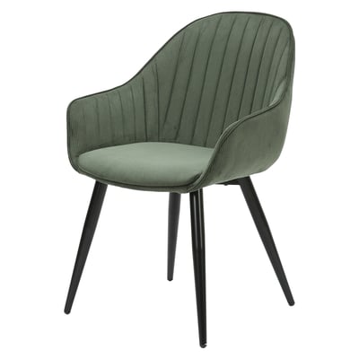 Fauteuil en velours ZAGO