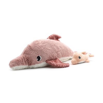 Peluche Tofou le dauphin maman et bébé LES DEGLINGOS