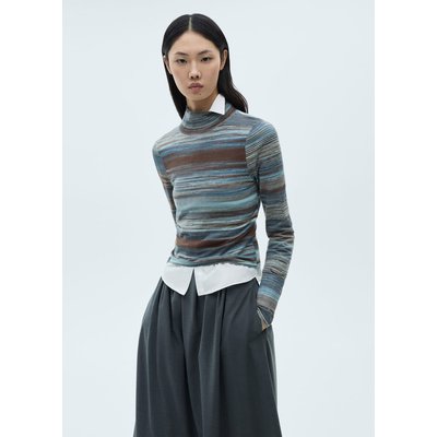 Pull-over rayé col roulé MANGO