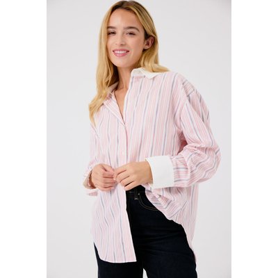 Chemise avec un motif rayé et une coupe structurée Violette ARTLOVE