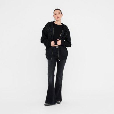 Sweat-shirt en coton avec strass LIU JO