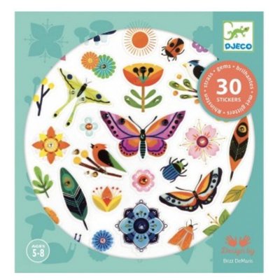 Planche de 30 stickers textures Harmony DJECO