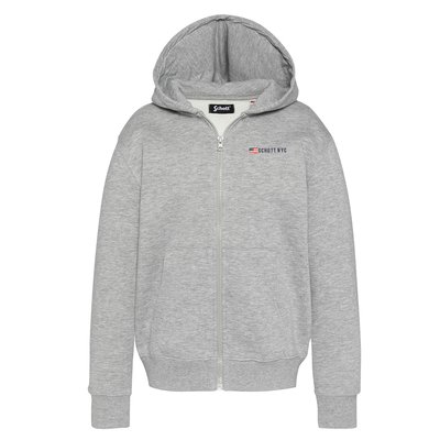 Sweatshirt à capuche zippé enfant SCHOTT