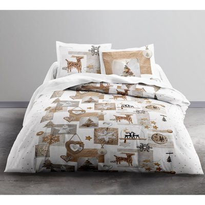 Housse de couette avec taie(s) en coton, Snow Deer C DESIGN HOME TEXTILE