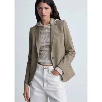 Blazer cintré micro pied-de-poule MANGO