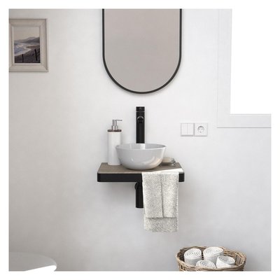 Lave-mains plan fin + vasque + miroir SOHO MOB IN