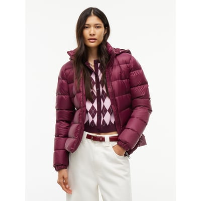 Doudoune courte zippée à capuche TOMMY JEANS