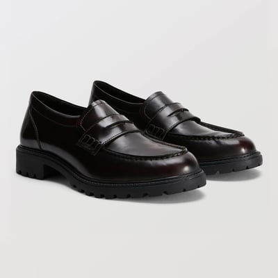 Mocassins en cuir MONOPRIX