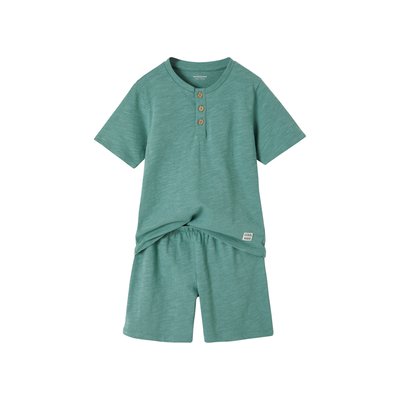 Pyjashort en maille slub VERTBAUDET