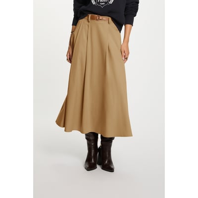 Jupe évasée taille haute MORGAN