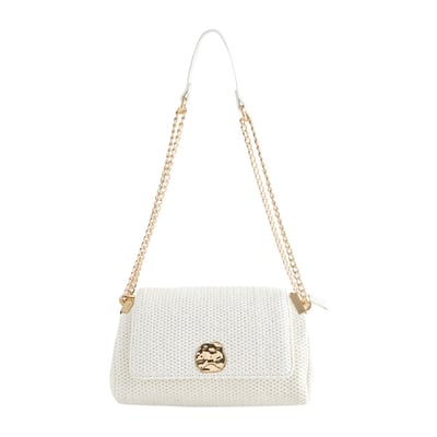 Sac porté épaule effet raphia finition métal NEXT