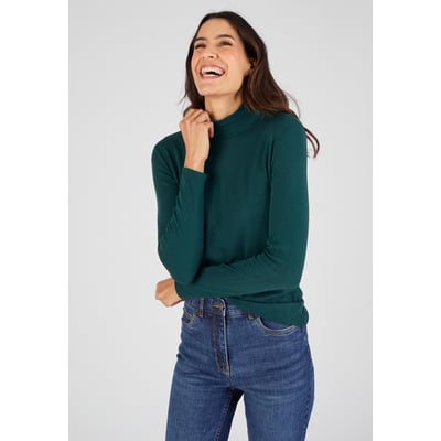 Sous-pull Thermolactyl et soie vert foncé DAMART