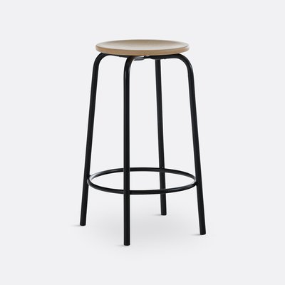 Banco estilo bar com pés em aço, alt. 65 cm, Hiba LA REDOUTE INTERIEURS