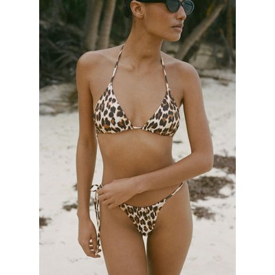 Haut bikini imprimé léopard MANGO