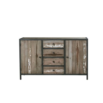 Commode en bois recyclé massif 150 cm  INDUS BERAH GETAH
