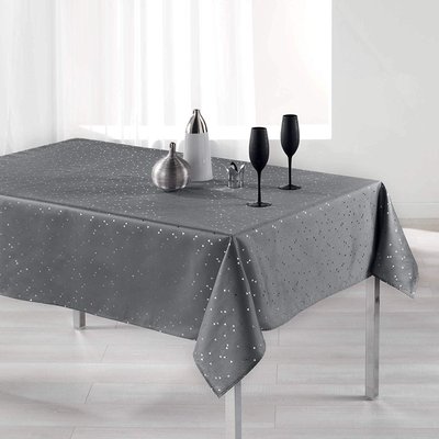 Nappe 150x240cm Safina gris DOUCEUR D'INTÉRIEUR