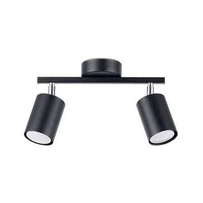 Plafonnier Acier Noir GU10 2 Lemmi EDEN
