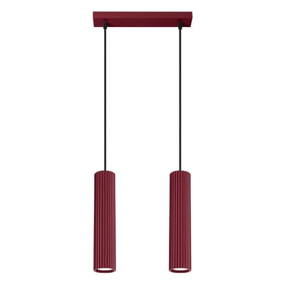 Suspension Aluminium Bourgogne GU10 2 Karbon EDEN