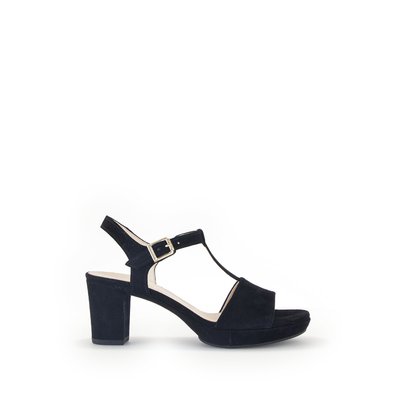 Sandales en cuir à talon block décroché GABOR