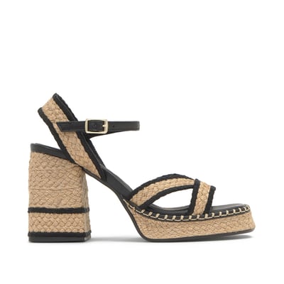 Sandales compensées en jute tressé à boucle VANISH PLATFORM CASTANER