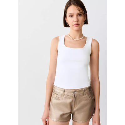 Top à bretelles encolure carrée MANGO TEEN