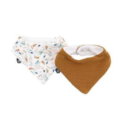 Lot de 2 bavoirs bandana bébé HOME MAISON