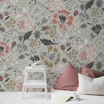 Papier peint panoramique XXL Fleur jacobine Sophie ART FOR THE HOME