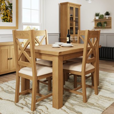 Table extensible en bois clair 125-175 cm PUERTO PIER IMPORT