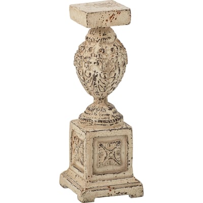 Socle décoratif esprit ancien en résine RECOLLECTION