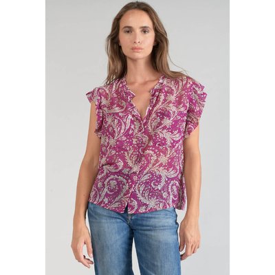Blouse imprimée sans manches LE TEMPS DES CERISES
