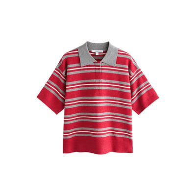 Polo en maille ultra-douce à manches courtes NEXT