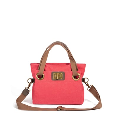 Sac porté épaule en cuir et toile TOBAGO MINI OH MY BAG