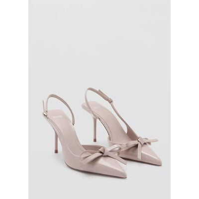 Chaussures talon bout nœud MANGO