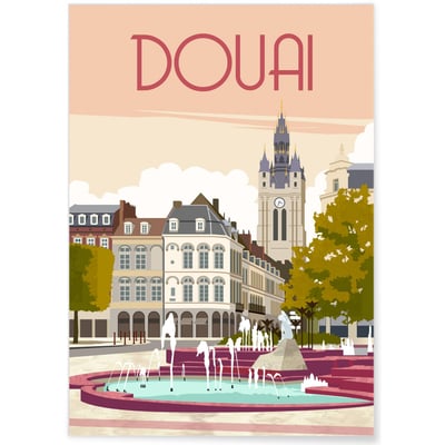 Affiche ville Douai L'AFFICHERIE