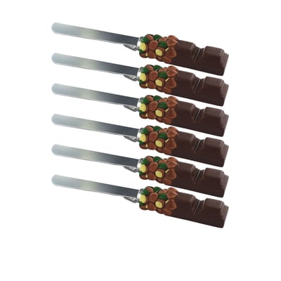 Set de 6 ustensiles de cuisine spatule à tartiner DISPLAY FACKELMANN