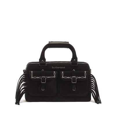 Borsa in pelle con manici DR. MARTENS