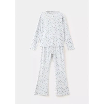 Pyjama long imprimé fleuri MANGO KIDS