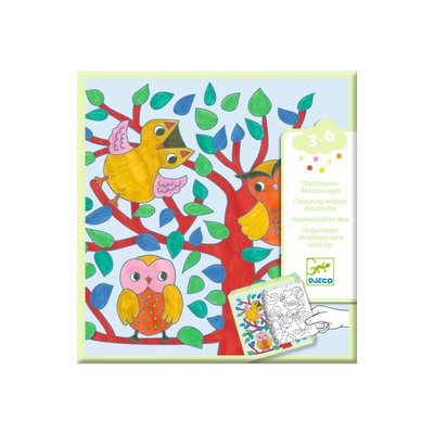 Coloriage pour les petits Distributeur de coloriages, Forêt DJECO