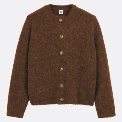 Cardigan en alpaga brossé mélangé, Signature JANY LA REDOUTE COLLECTIONS