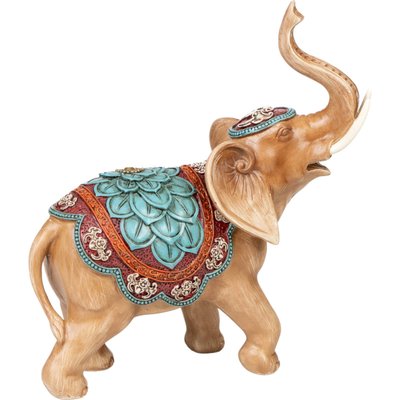 Statuette éléphant résine artisanale décor  et RECOLLECTION