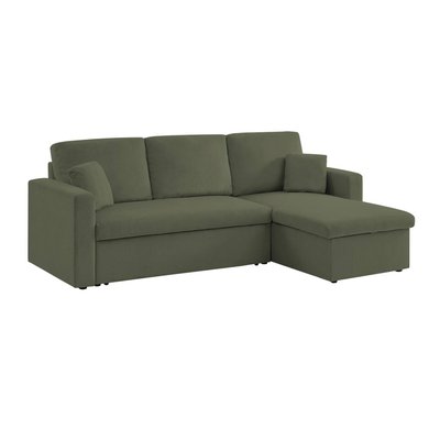Canapé d'angle convertible réversible 3 places velours côtelé IDA SWEEEK