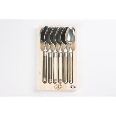 Coffret de 6 cuillères de table laguiole lin assorties JEAN DUBOST