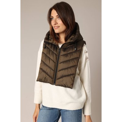 Col capuche matelassé zippé amovible
 HOODIE DEELUXE