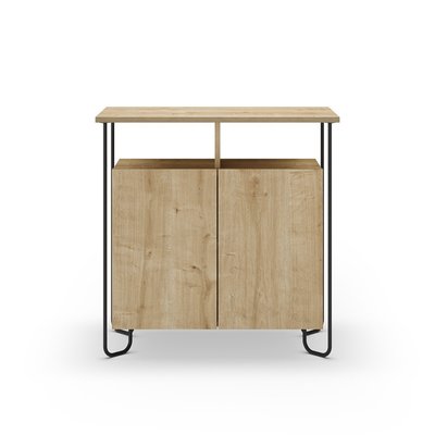 Petit buffet 2 portes et pieds en métal Dilly - L80 cm CALICOSY