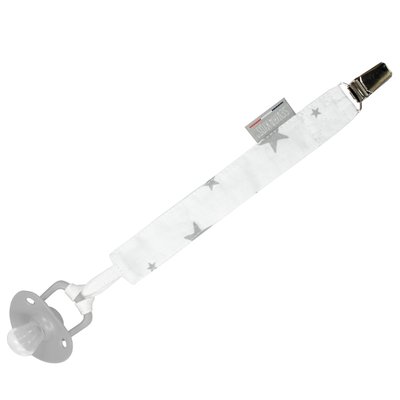 Attache tétine personnalisable en coton imprimé de jolies petites étoiles STELLA SEVIRA KIDS