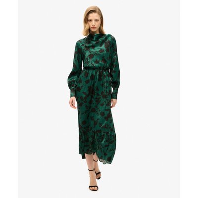 Robe longue en jacquard à col bénitier SUPERDRY