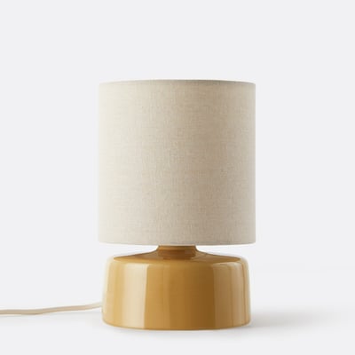 Lampe à poser céramique et lin hauteur 25 cm, Amaga LA REDOUTE INTERIEURS